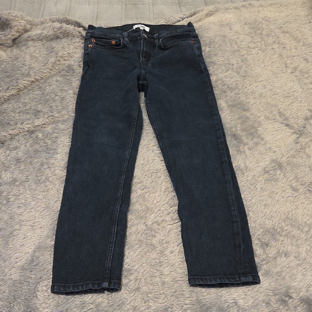 Re/Done Women's Skinny Jeans - Dark Blue Size 26!
